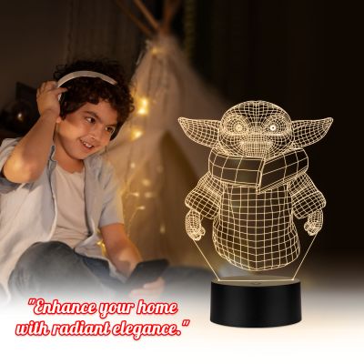 Yoda Star Wars Character Night Lamp Warm White